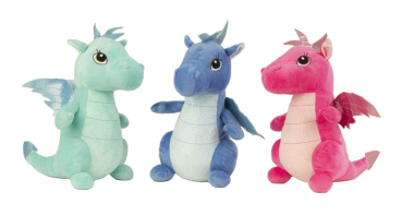 Plüsch Drache 3fach 34cm